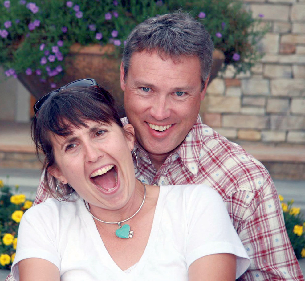 Amanda and Hotshot Superintendent Eric Marsh. Photo courtesy of a family member.