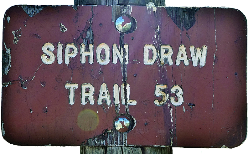 Siphon Draw Trail Sign