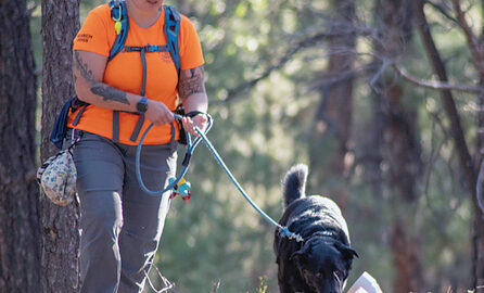 Lead Trainer Heather Lum and her HRD dog