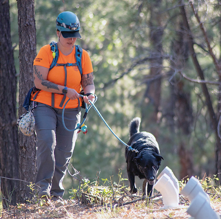 Lead Trainer Heather Lum and her HRD dog